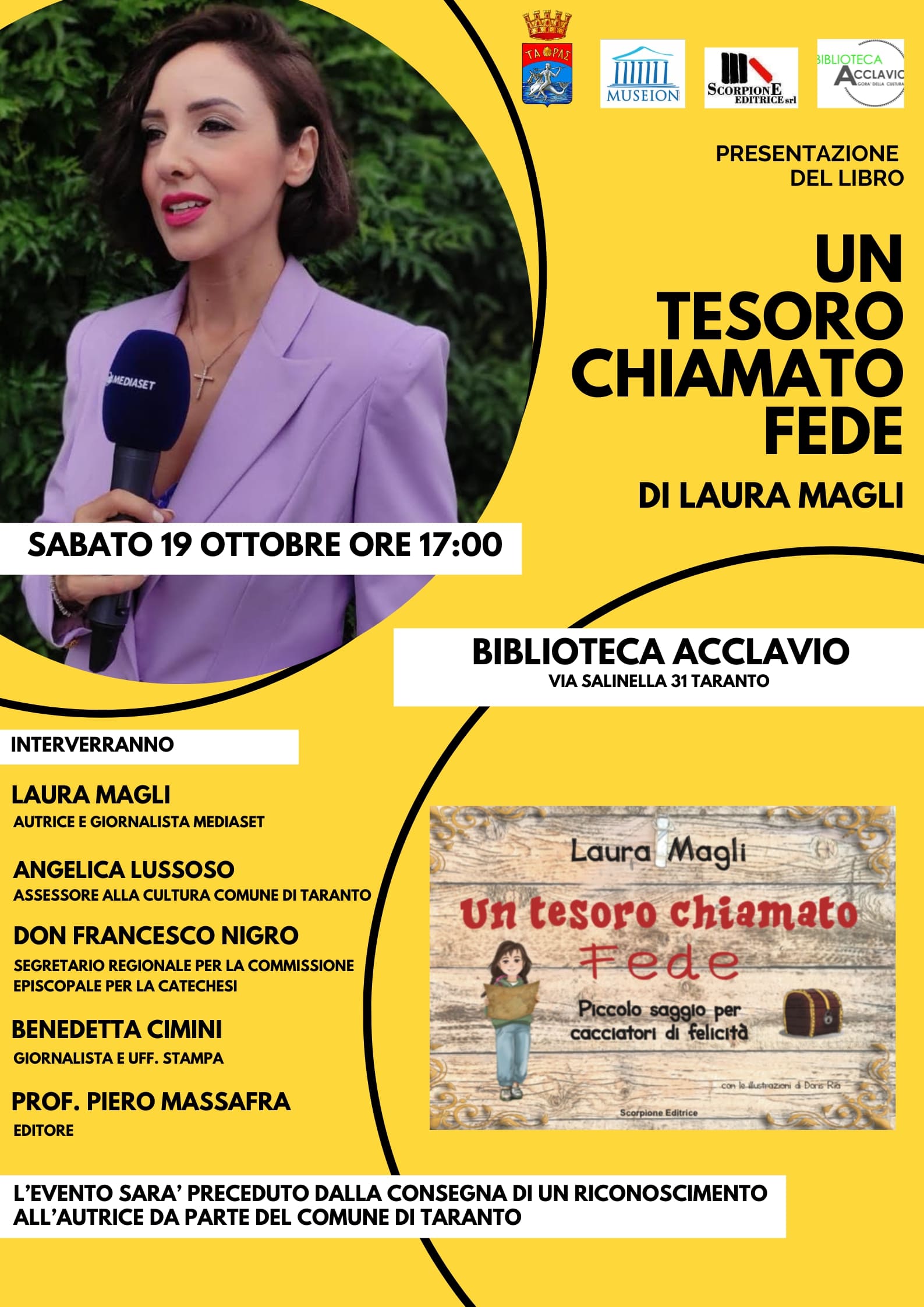 Presentazione del libro “Un tesoro chiamato fede"