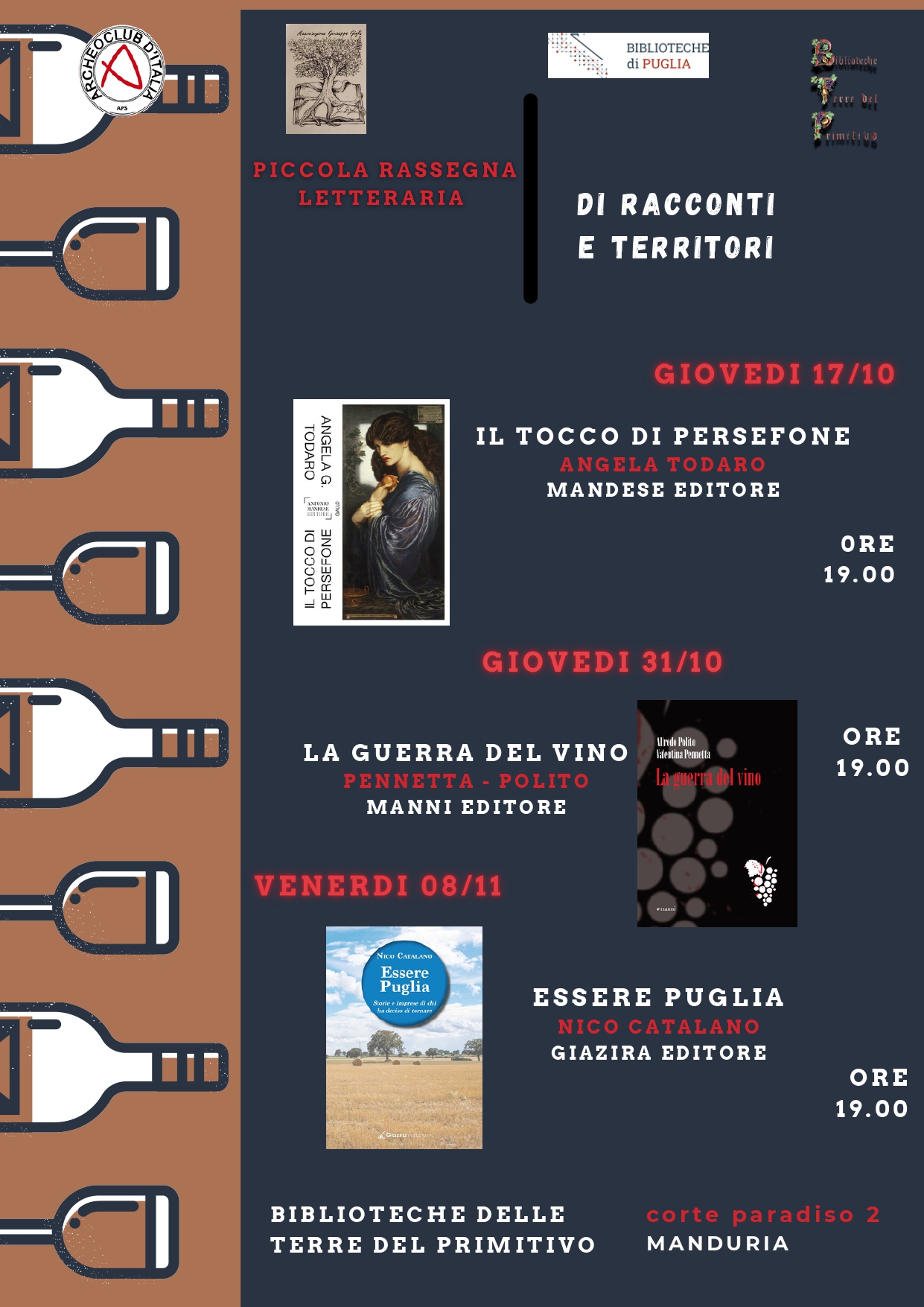 PICCOLA RASSEGNA LETTERARIA  DI RACCONTI E TERRITORI