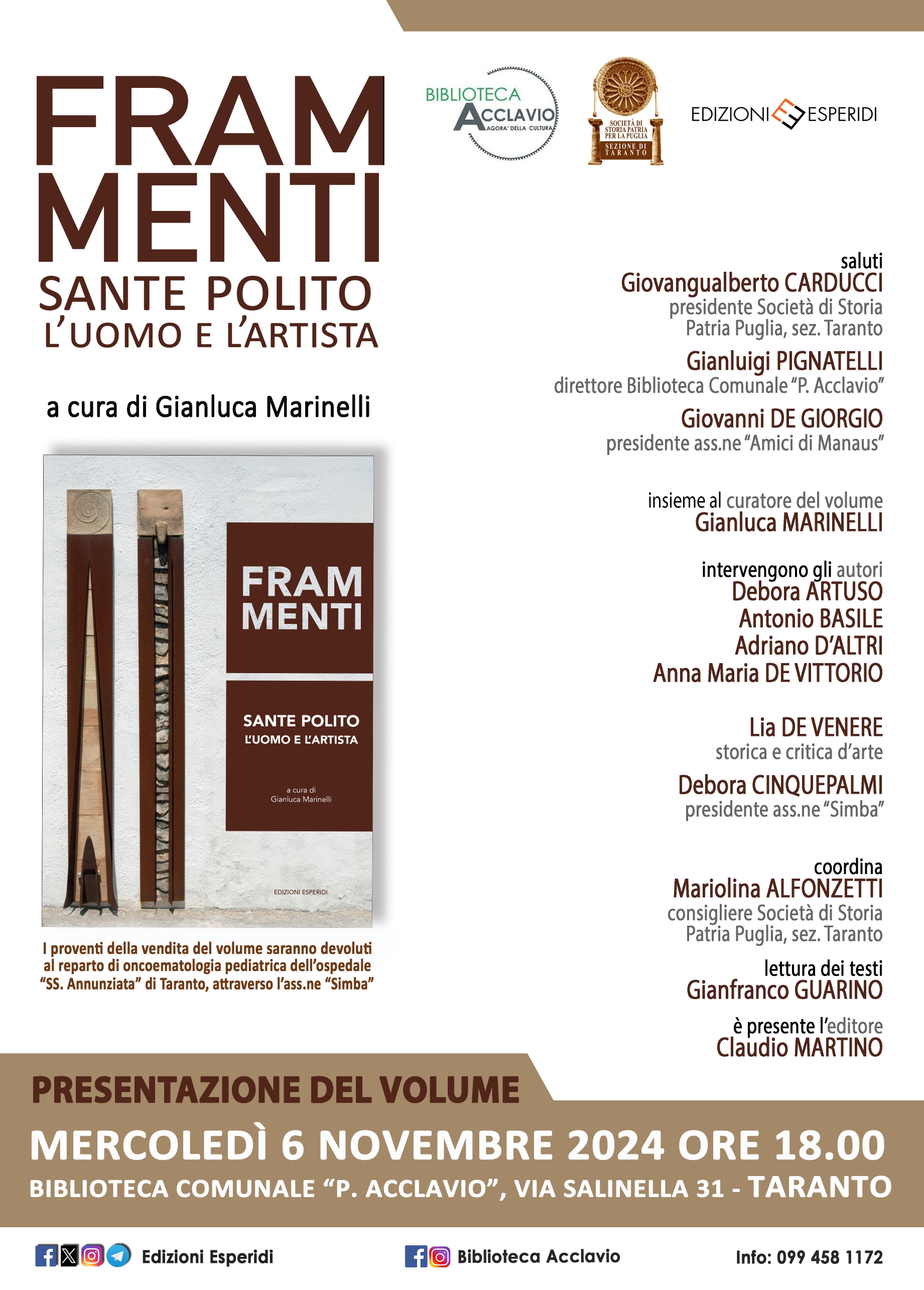 Presentazione del libro Frammenti