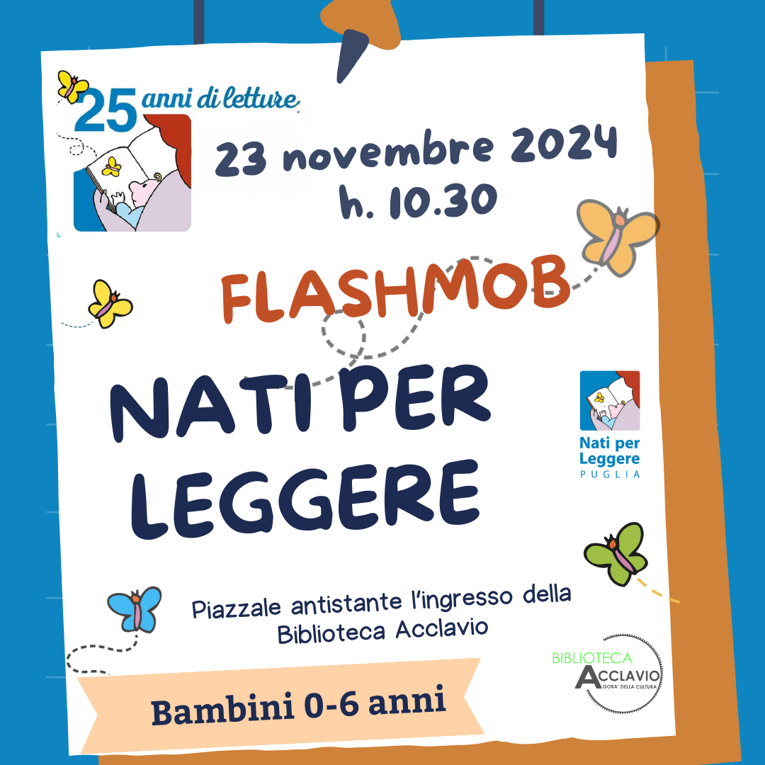 Flashmob per i 25 anni di Nati per Leggere