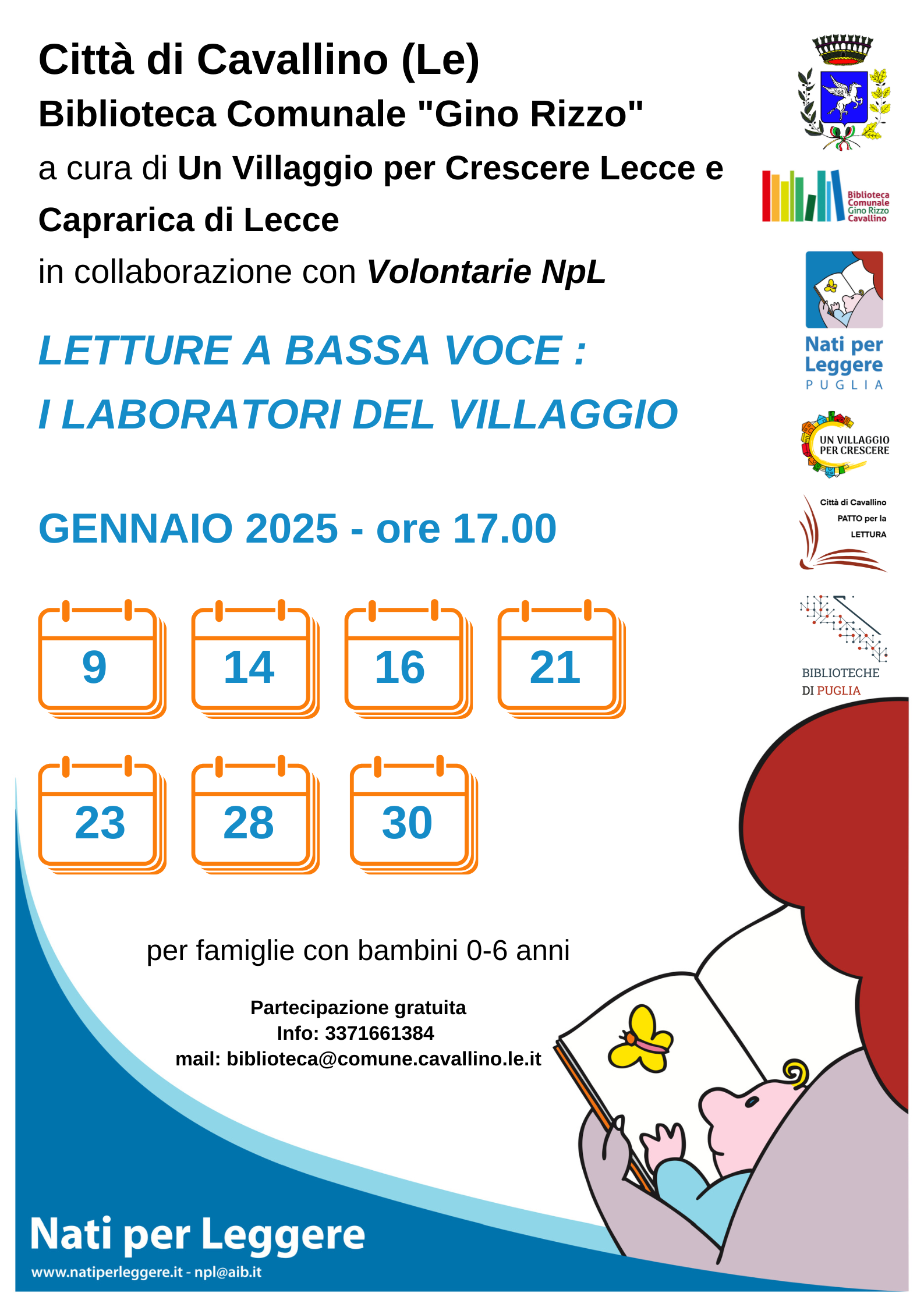 LETTURE A BASSA VOCE : I LABORATORI DEL VILLAGGIO