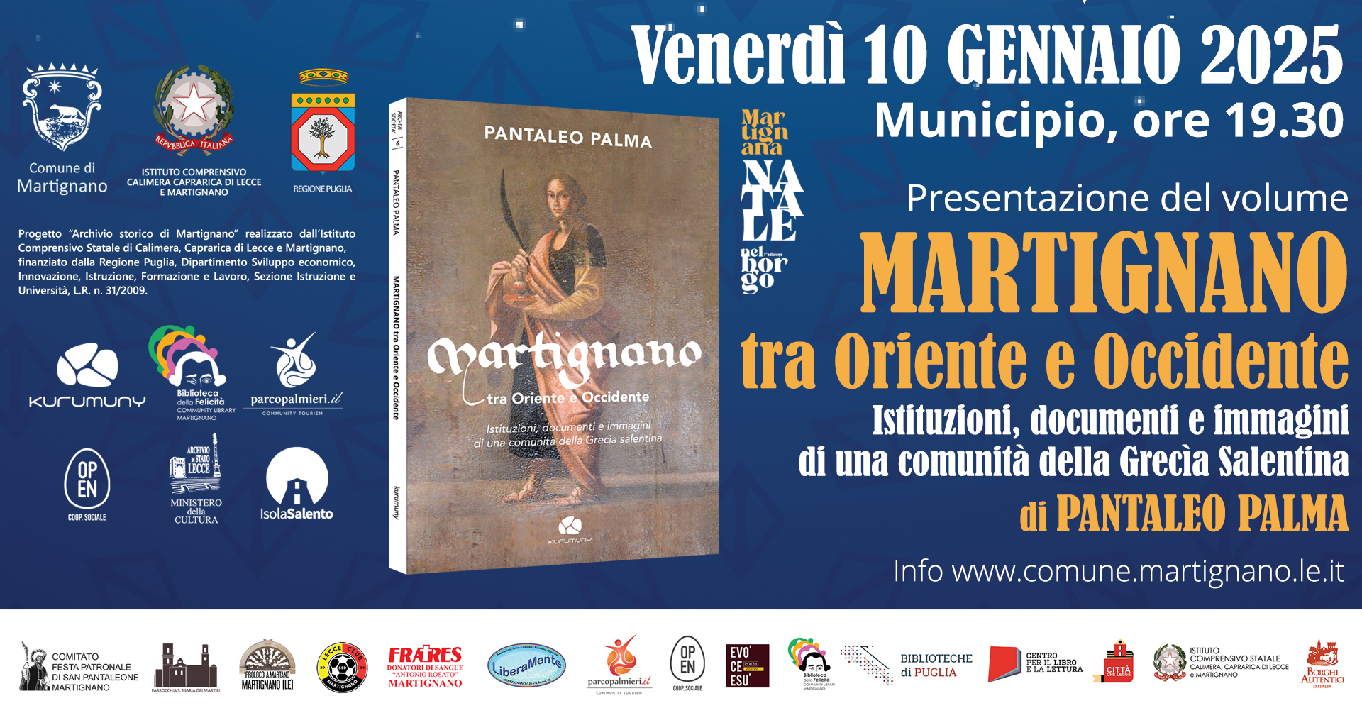 PRESENTAZIONE DEL VOLUME &quot;MARTIGNANO TRA ORIENTE E OCCIDENTE&quot;