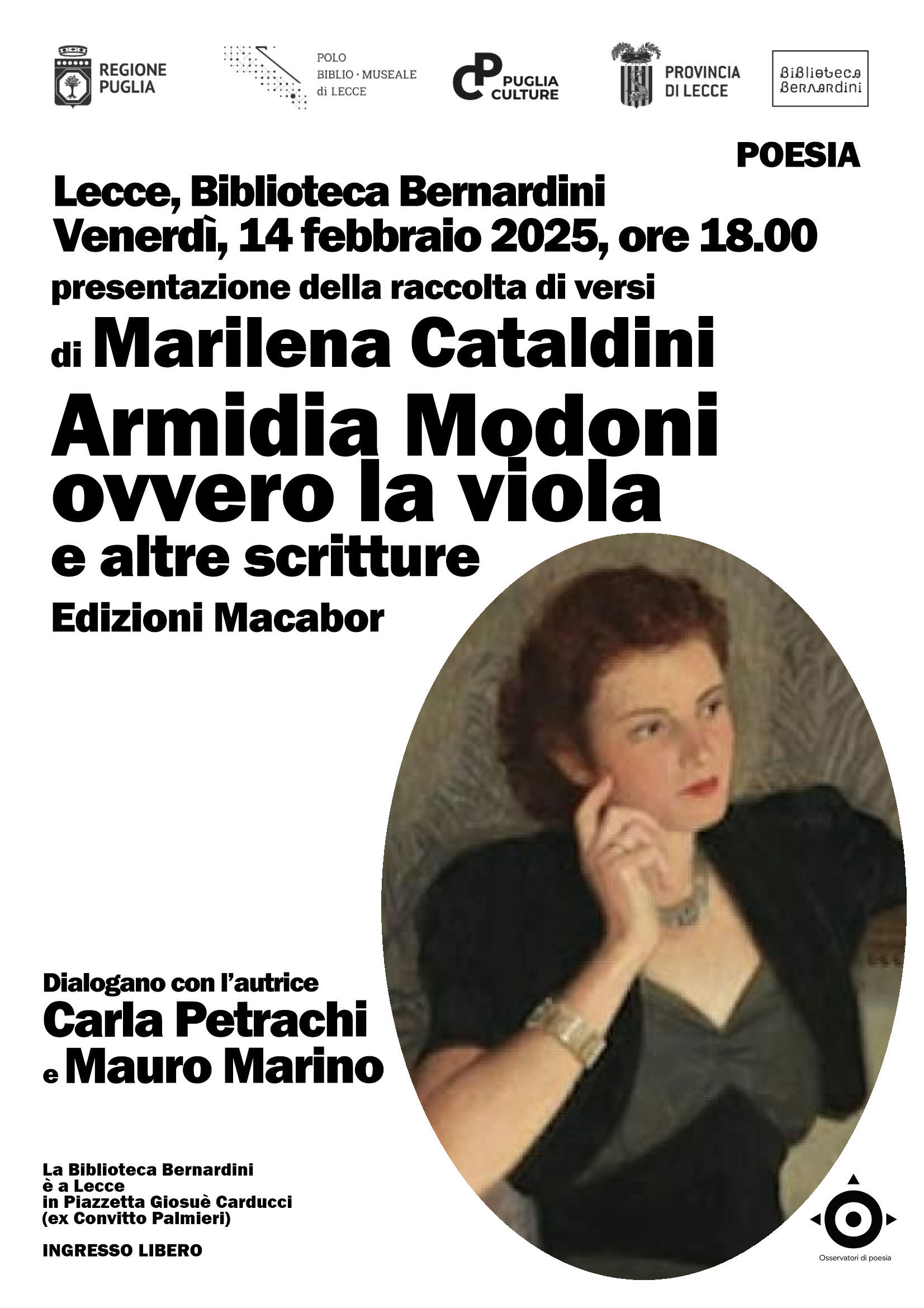 PRESENTAZIONE LIBRO "ARMIDA MODONI, OVVERO LA VIOLA"