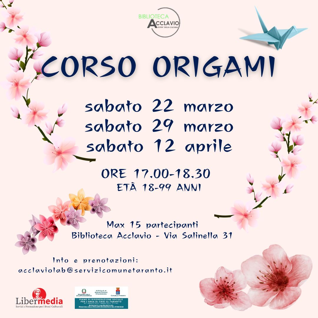 Corso di Origani in Biblioteca