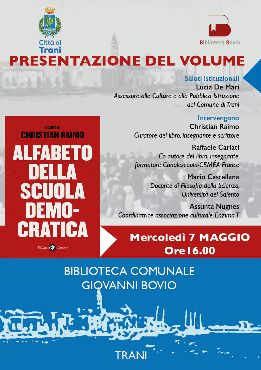 Presentazione del libro ALFABETO DELLA SCUOLA DEMOCRATICA a cura di Christian Raimo