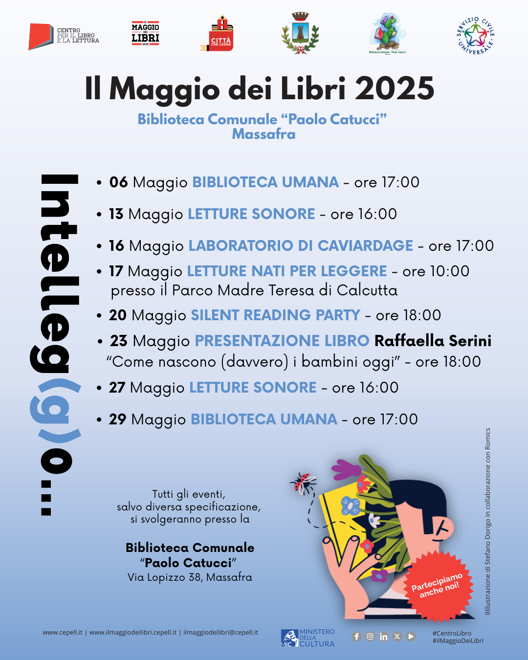 "Il Maggio Dei Libri 2025" Biblioteca Comunale "Paolo Catucci" di Massafra