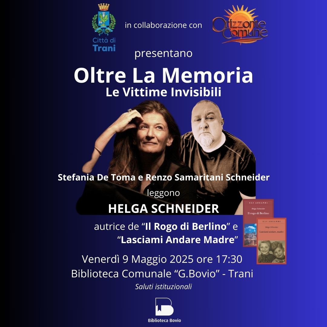 Reading teatrale OLTRE LA MEMORIA. LE VITTIME INVISIBILI