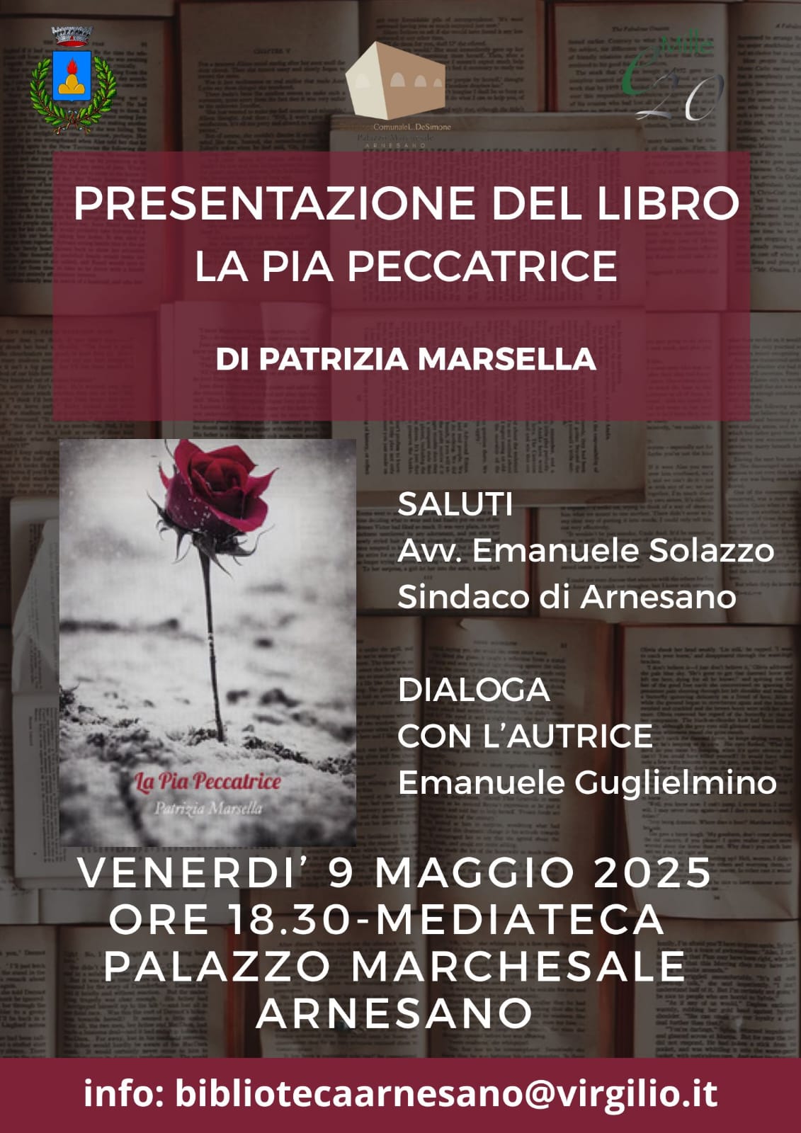 PRESENTAZIONE DEL ROMANZO "LA PIA PECCATRICE"