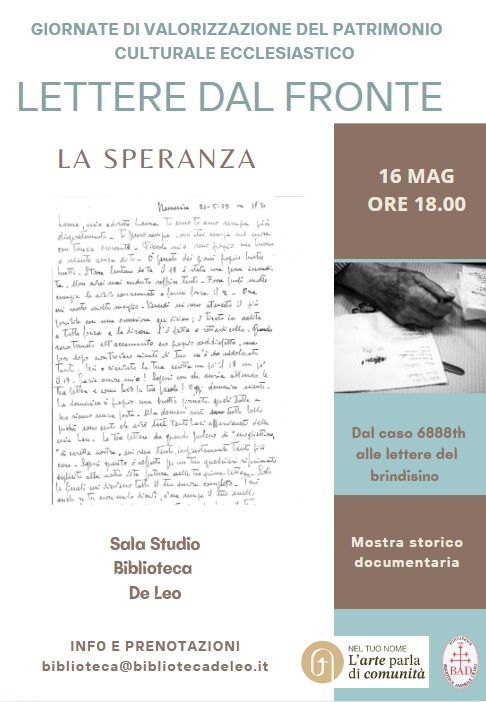 Mostra storico documentaria "Lettere dal fronte: la speranza"