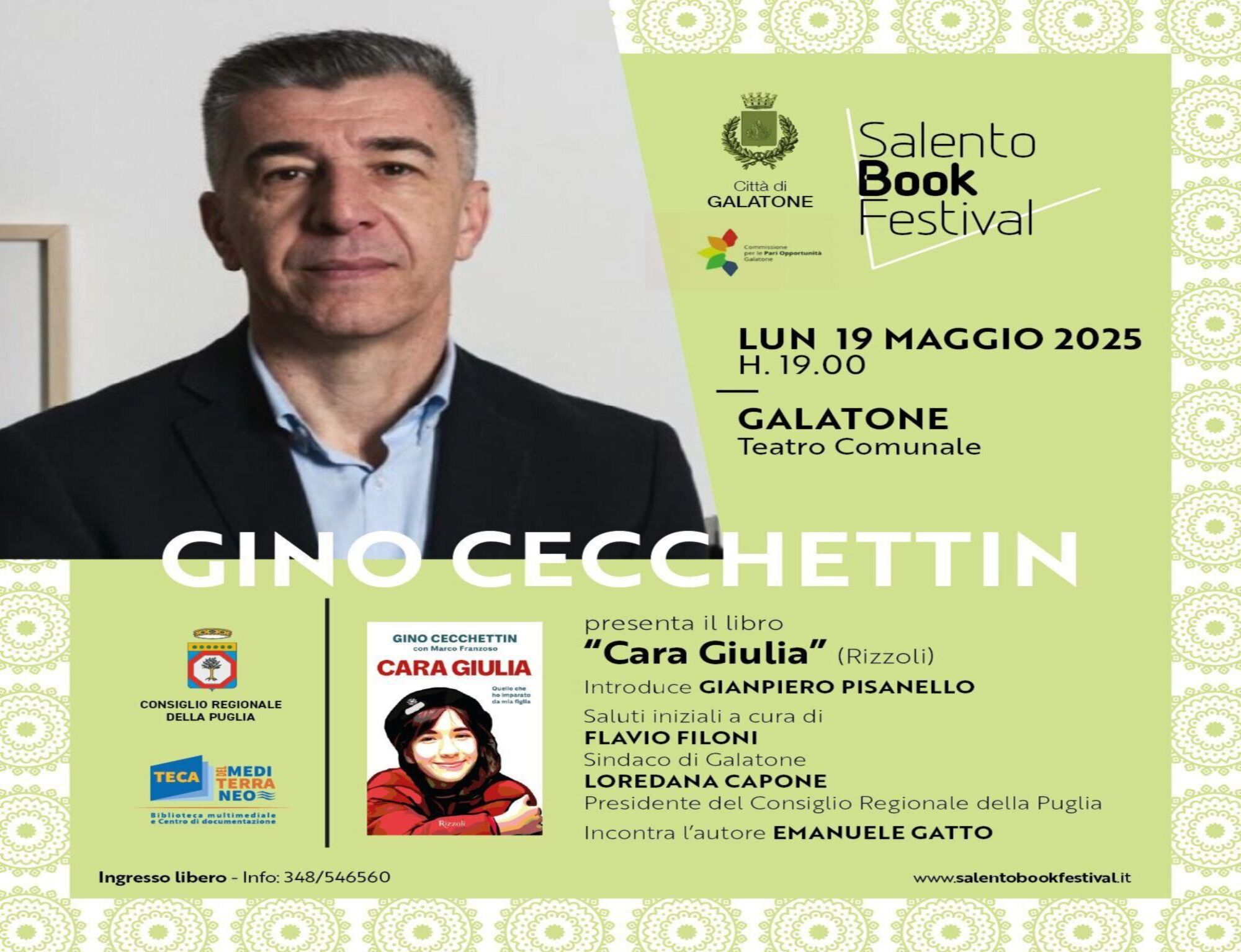 GINO CECCHETTIN presenta il libro “Cara"