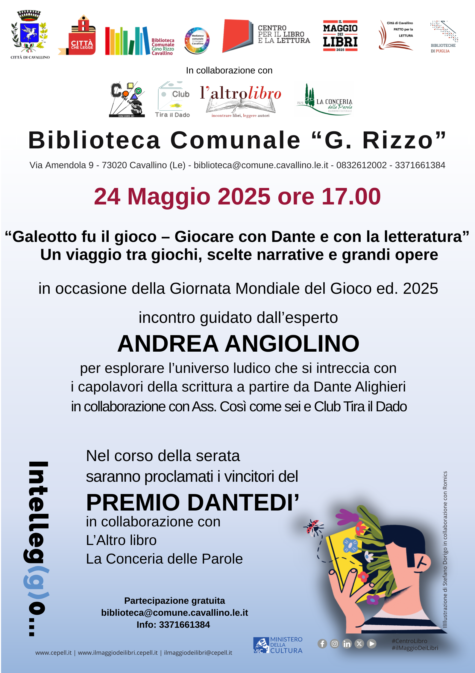 «Galeotto fu il gioco – Giocare con Dante e con la letteratura» Premio Dantedì ed. 2025