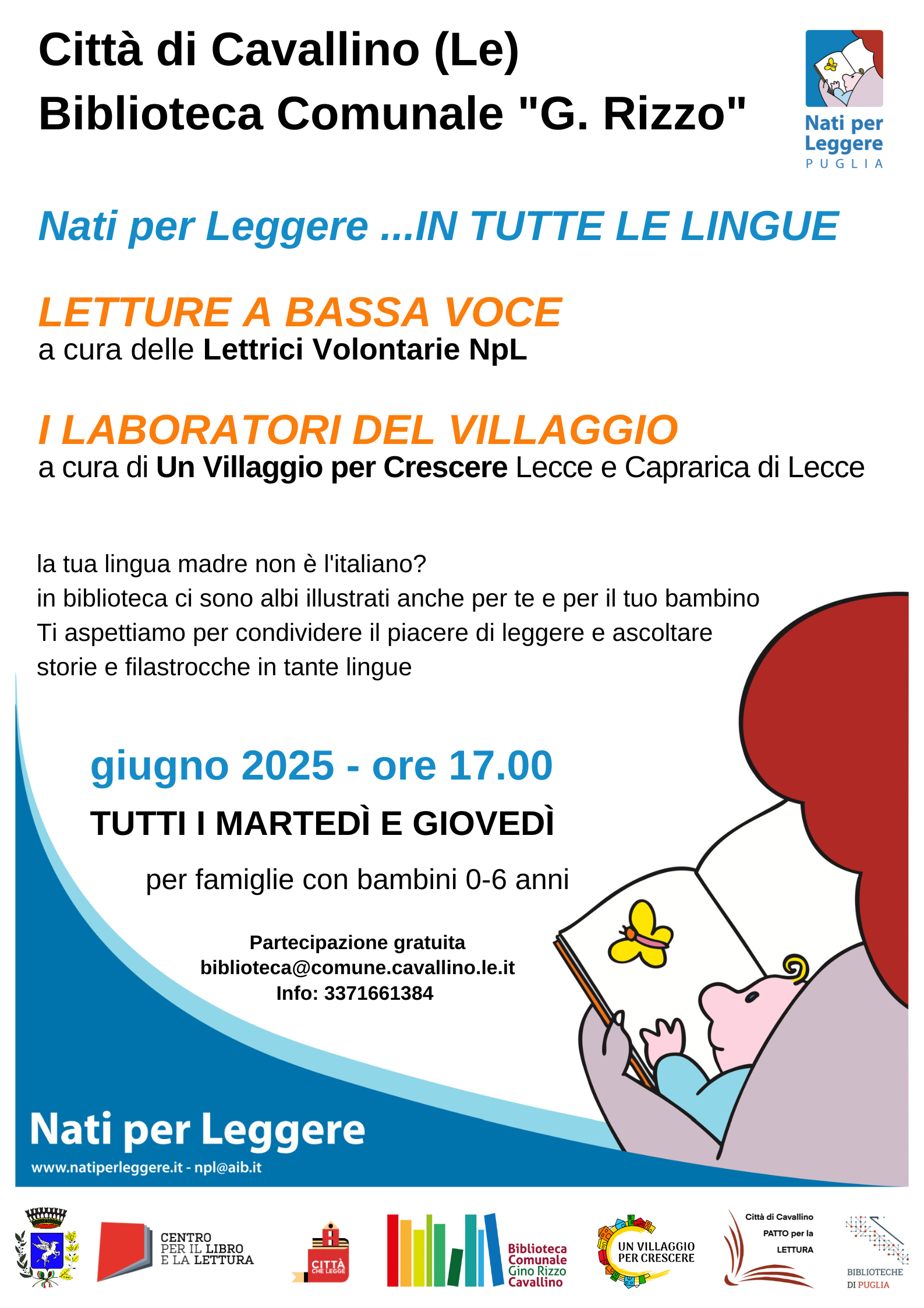 LETTURE A BASSA VOCE ... in tutte le lingue : I LABORATORI DEL VILLAGGIO
