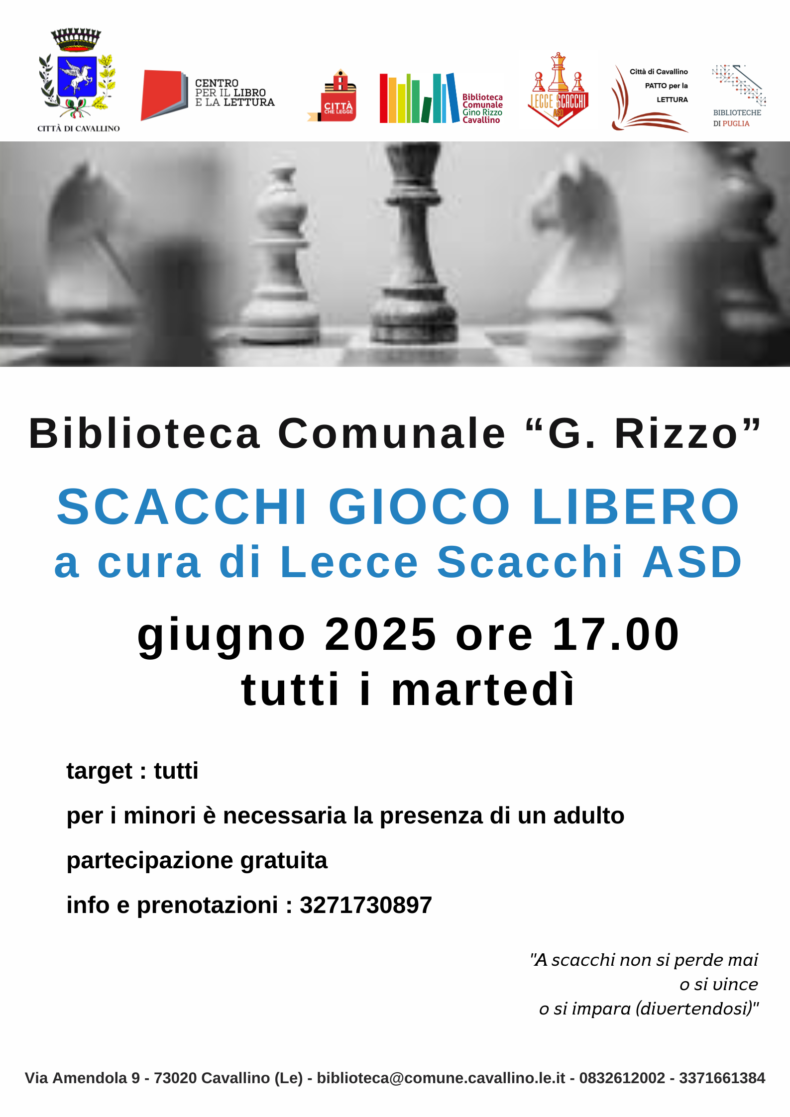 SCACCHI GIOCO LIBERO