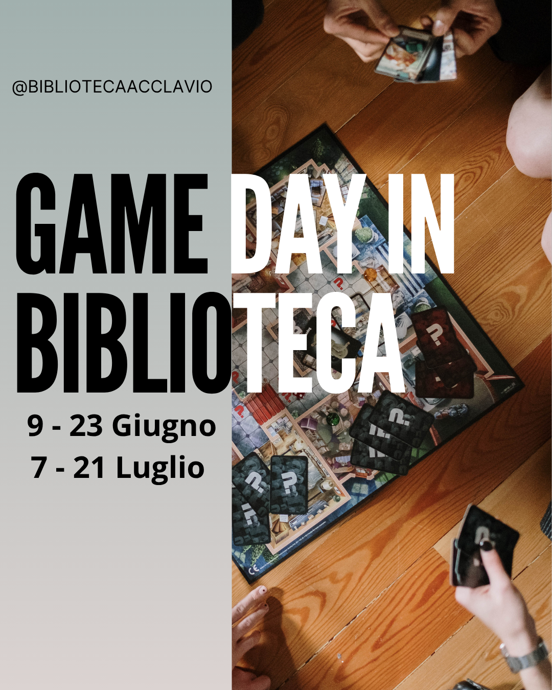 GAME DAY IN BIBLIOTECA