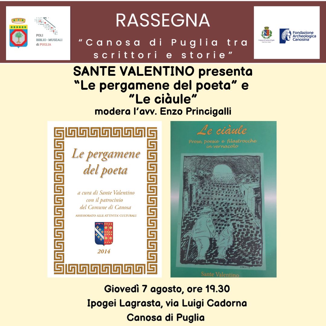 Rassegna libraria CANOSA DI PUGLIA TRA SCRITTORI E STORIE