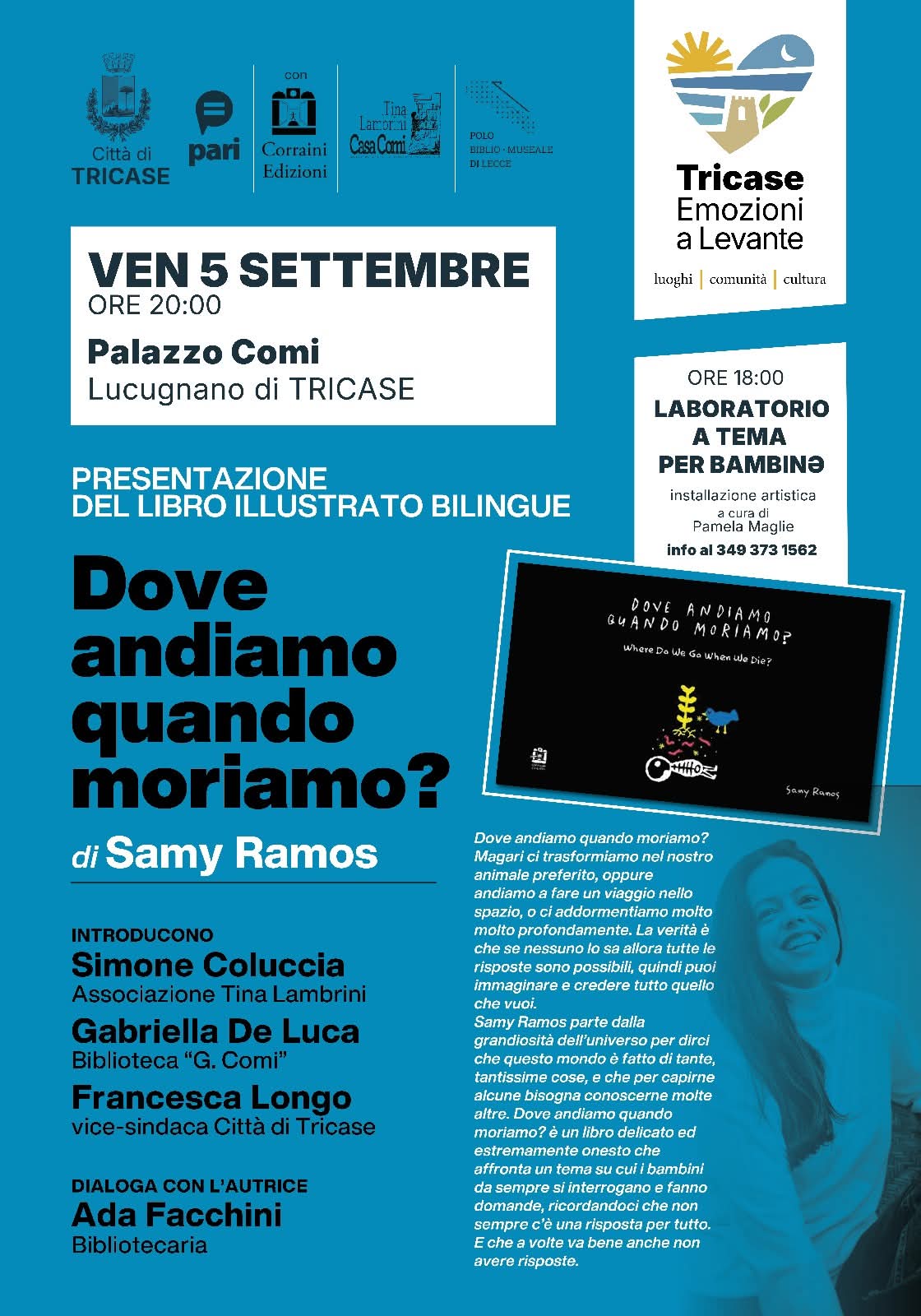 "𝑫𝒐𝒗𝒆 𝒂𝒏𝒅𝒊𝒂𝒎𝒐 𝒒𝒖𝒂𝒏𝒅𝒐 𝒎𝒐𝒓𝒊𝒂𝒎𝒐?" di 𝐒𝐚𝐦𝐲 𝐑𝐚𝐦𝐨𝐬 PIU LABORATORIO