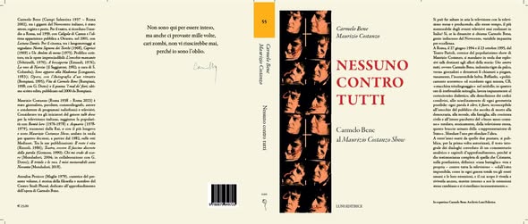 "NESSUNO CONTRO TUTTI. CARMELO BENE AL MAURIZIO COSTANZO"