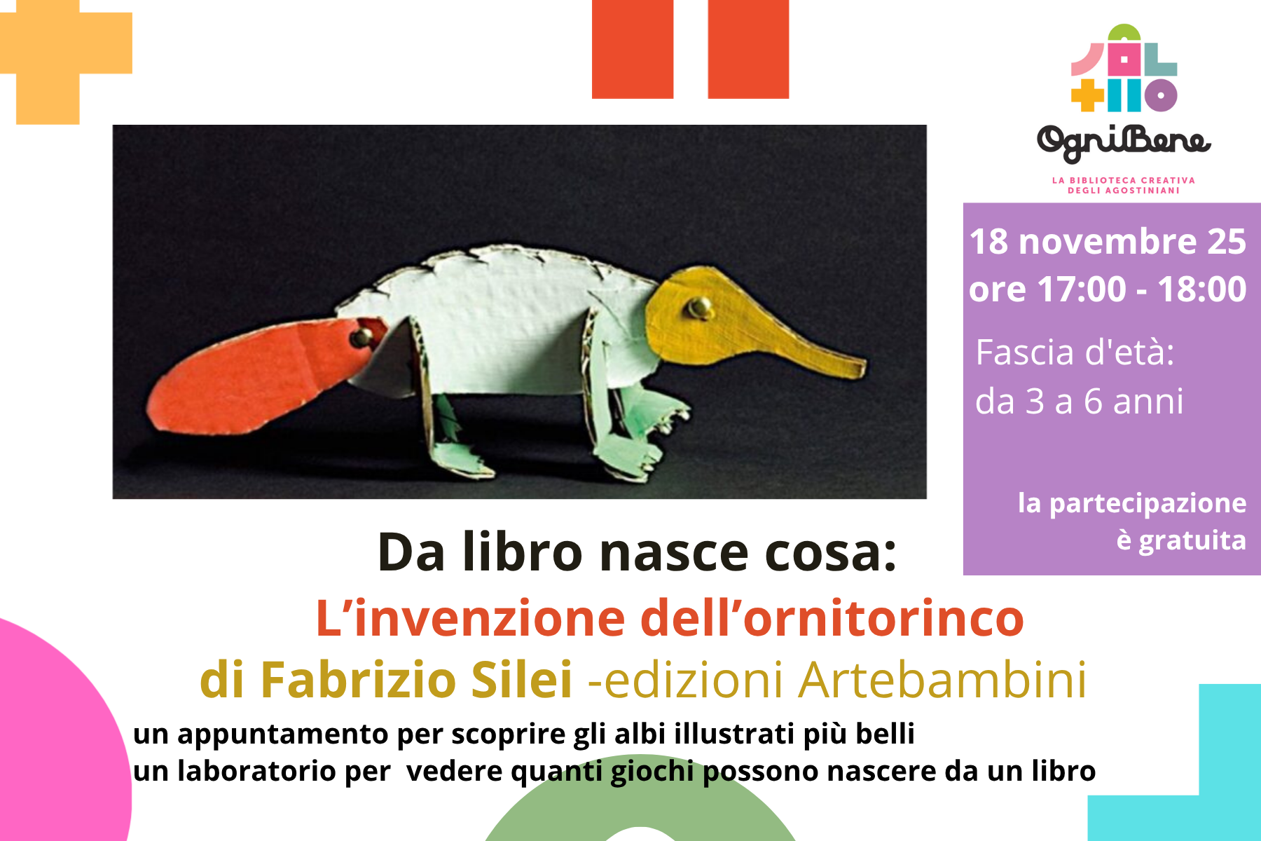 Da libro nasce cosa : “L’invenzione dell’ornitorinco”