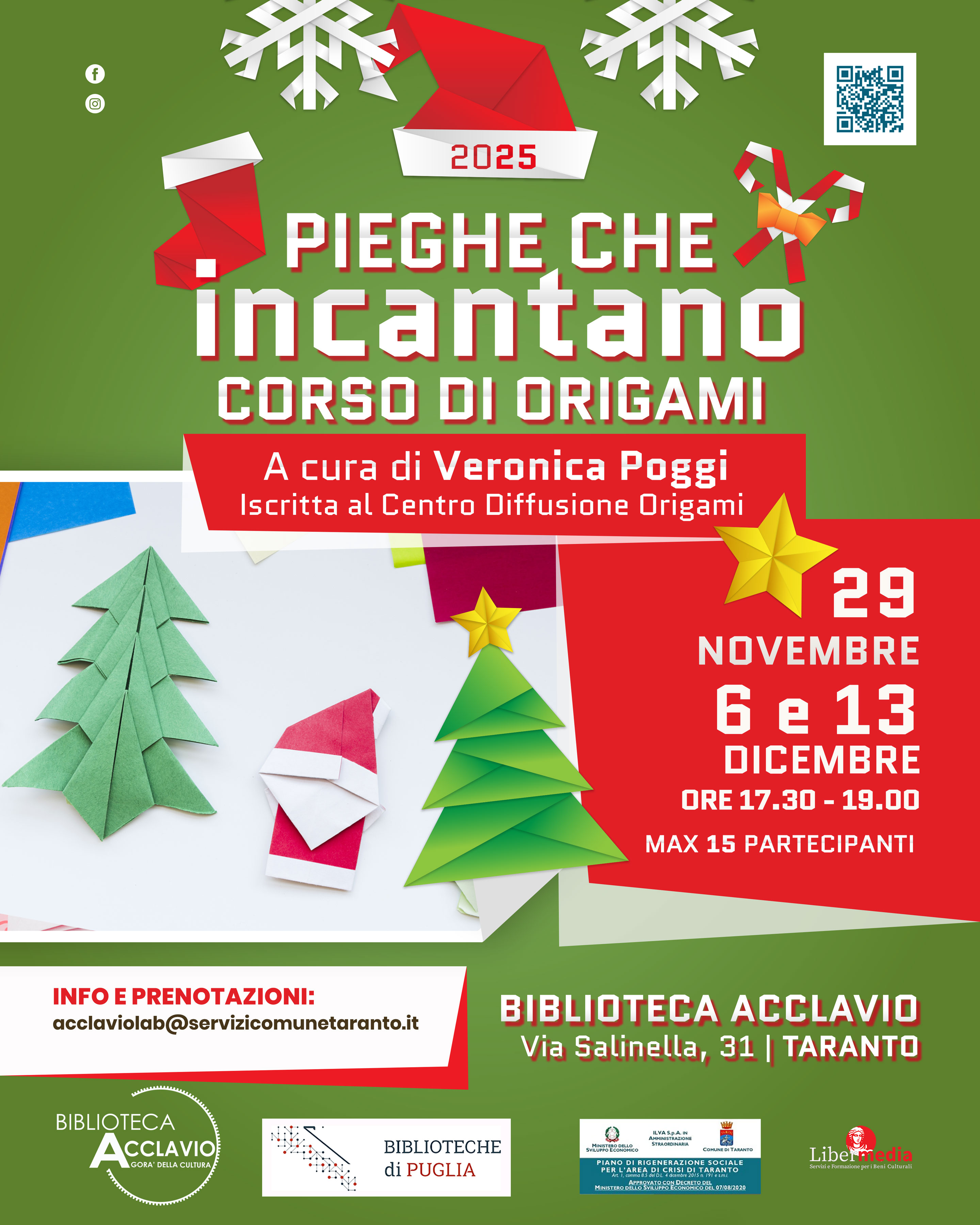PIEGHE CHE INCANTANO: Corso di Origami per un Natale Fatto a Mano!
