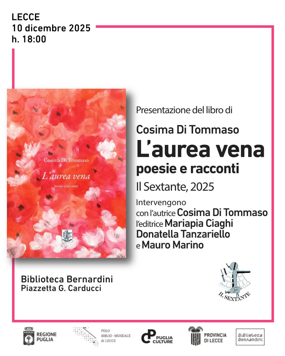 Presentazione del libro "L'Aurea Vena" di Cosima di Tommaso