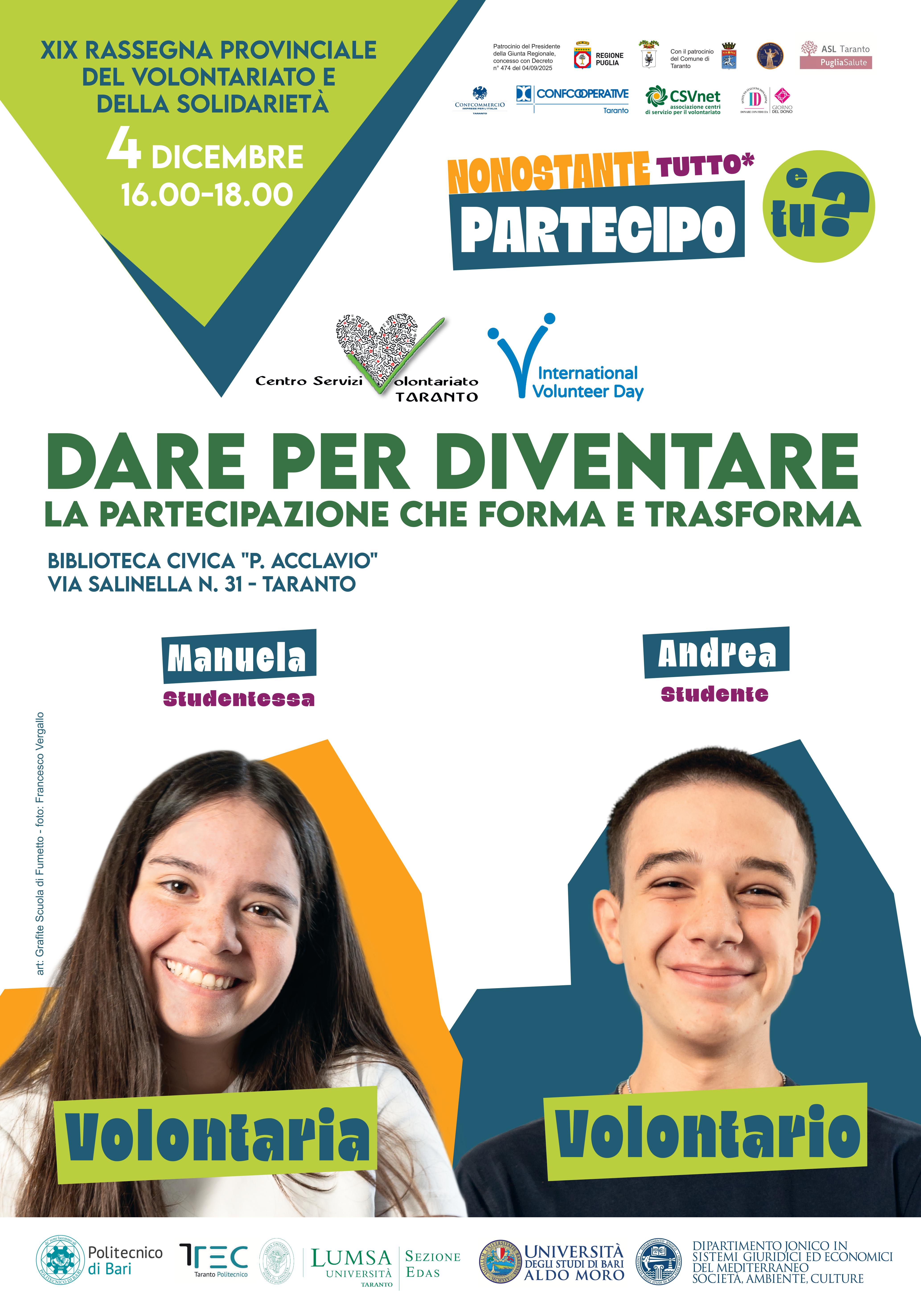 Dare per diventare. La partecipazione che forma e trasforma!