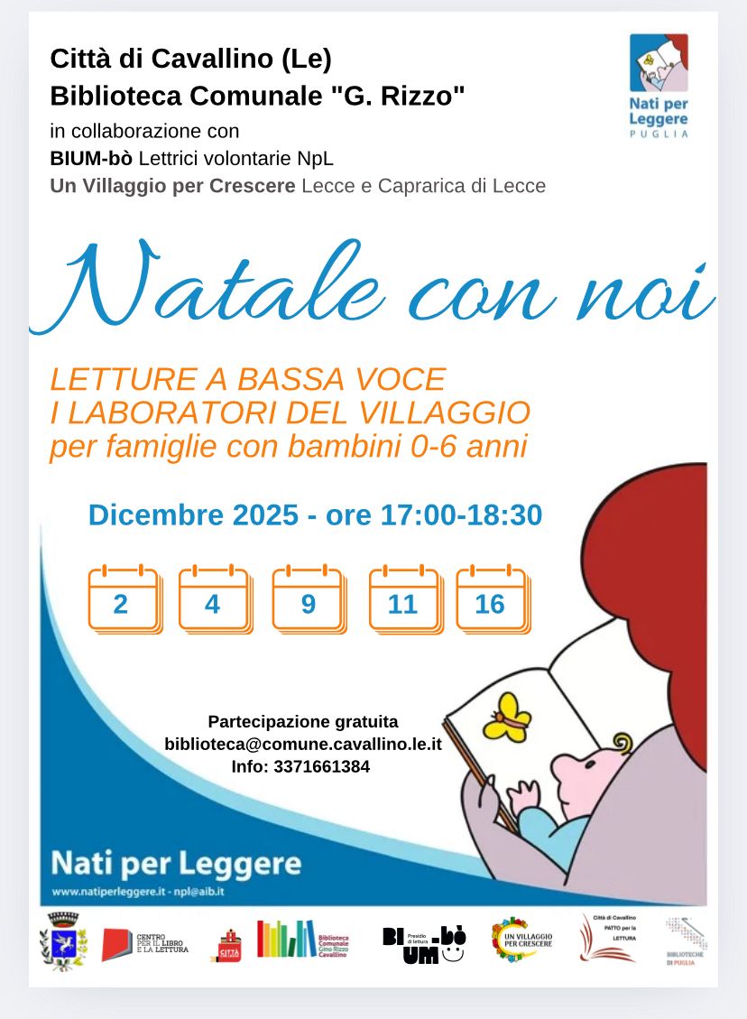 NATI PER LEGGERE ... Natale con noi