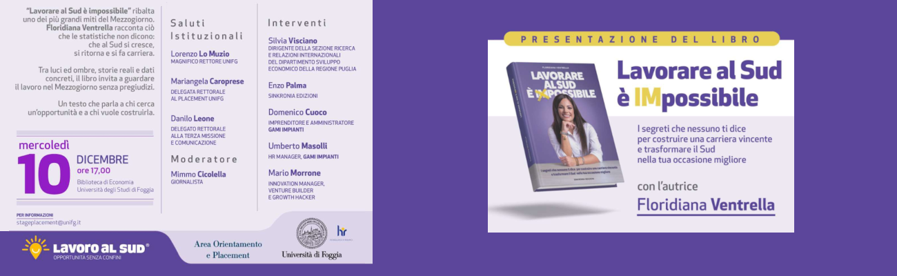 "Lavorare al Sud &egrave; Impossibile", incontro con l'autrice Floridiana Ventrella