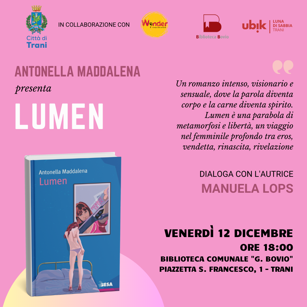 Presentazione del libro LUMEN di Antonella Maddalena