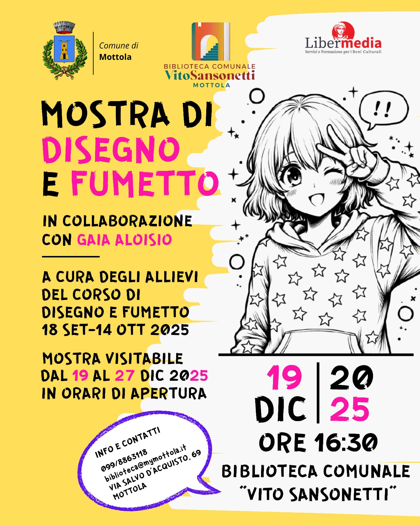 INAUGURAZIONE MOSTRA DI DISEGNO E FUMETTO