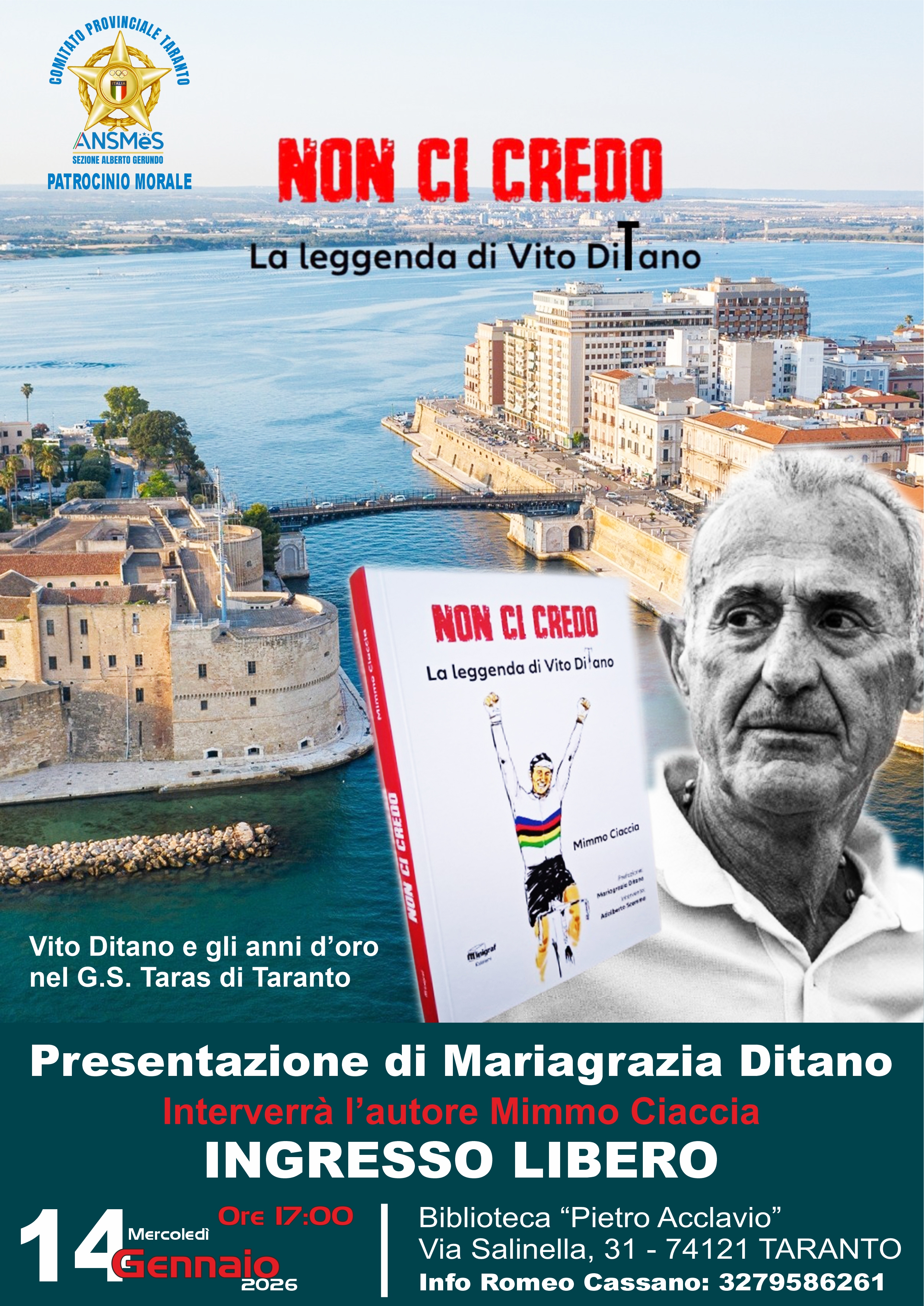 Presentazione del libro "Non ci credo. La leggenda di Vito Di Tano"
