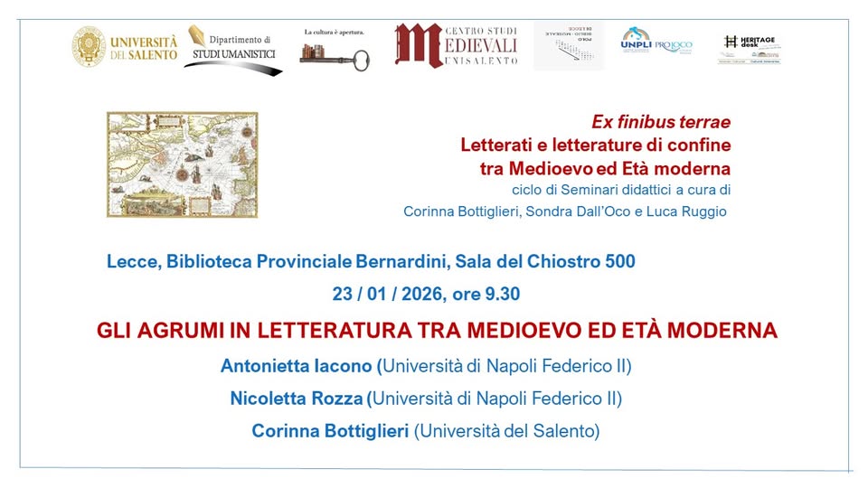 GLI AGRUMI IN LETTERATURA TRA MEDIOEVO ED ET&Agrave; MODERNA
