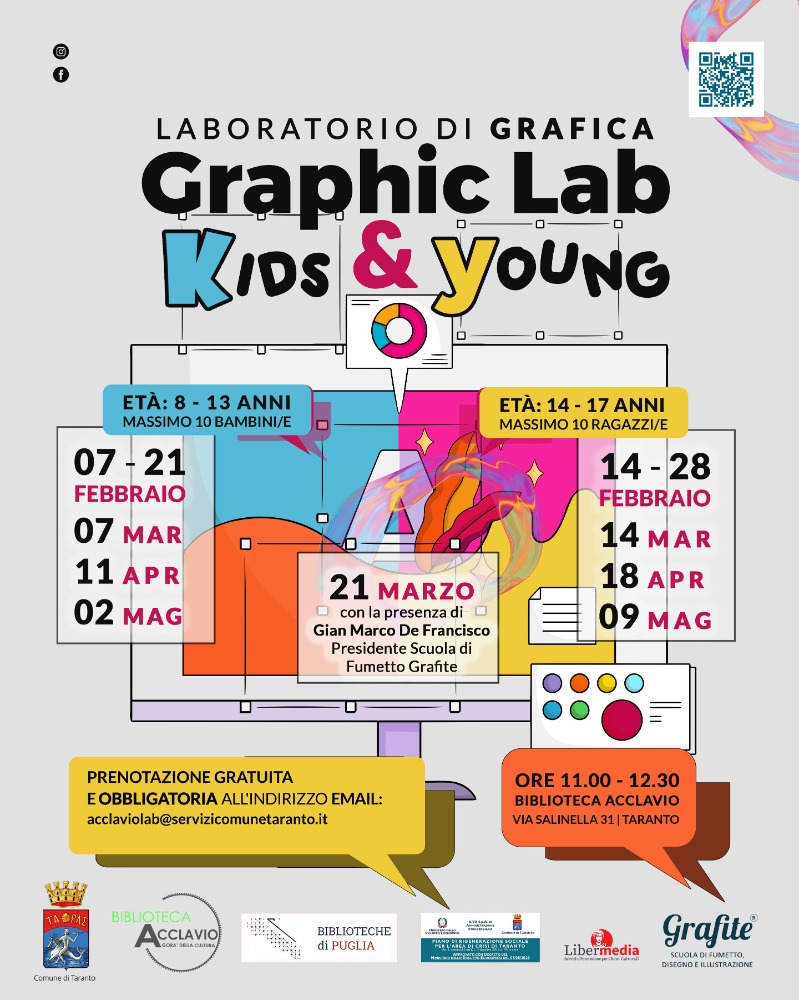Al via &ldquo;Graphic Lab &ndash; Kids & Young&rdquo;: la grafica creativa per ragazzi
