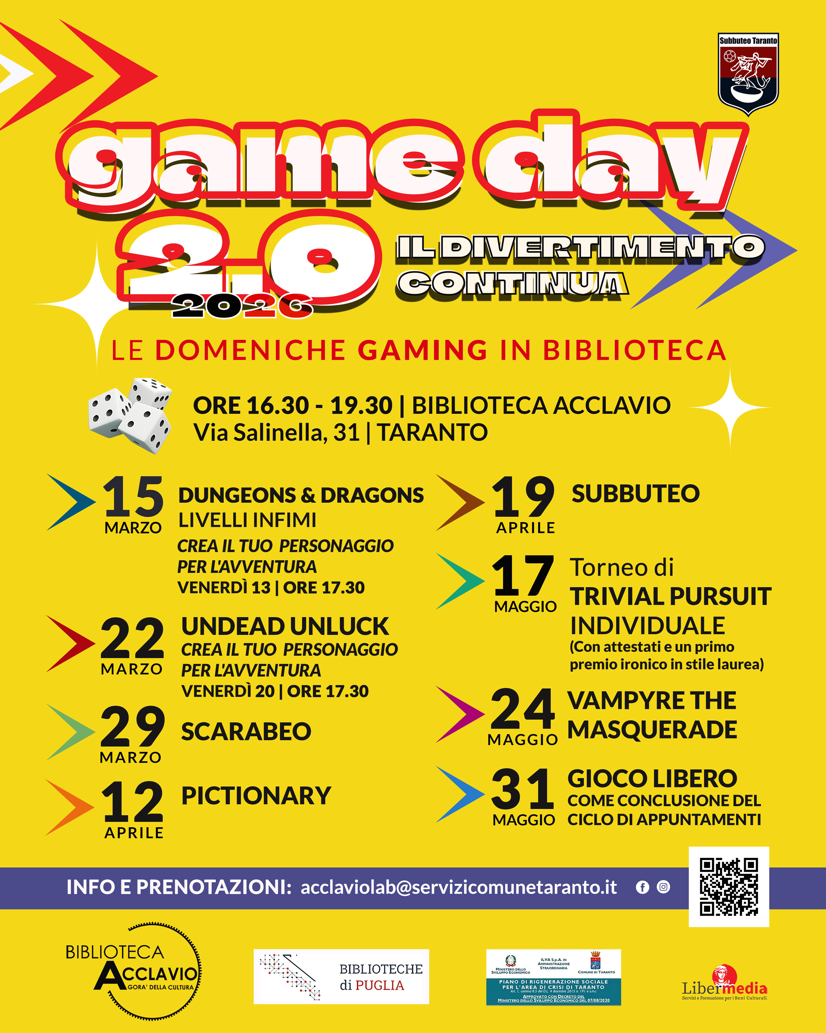 Al via &ldquo;Game Day 2.0&rdquo;: la Biblioteca  si conferma cuore pulsante della socialit&agrave; e del gioco