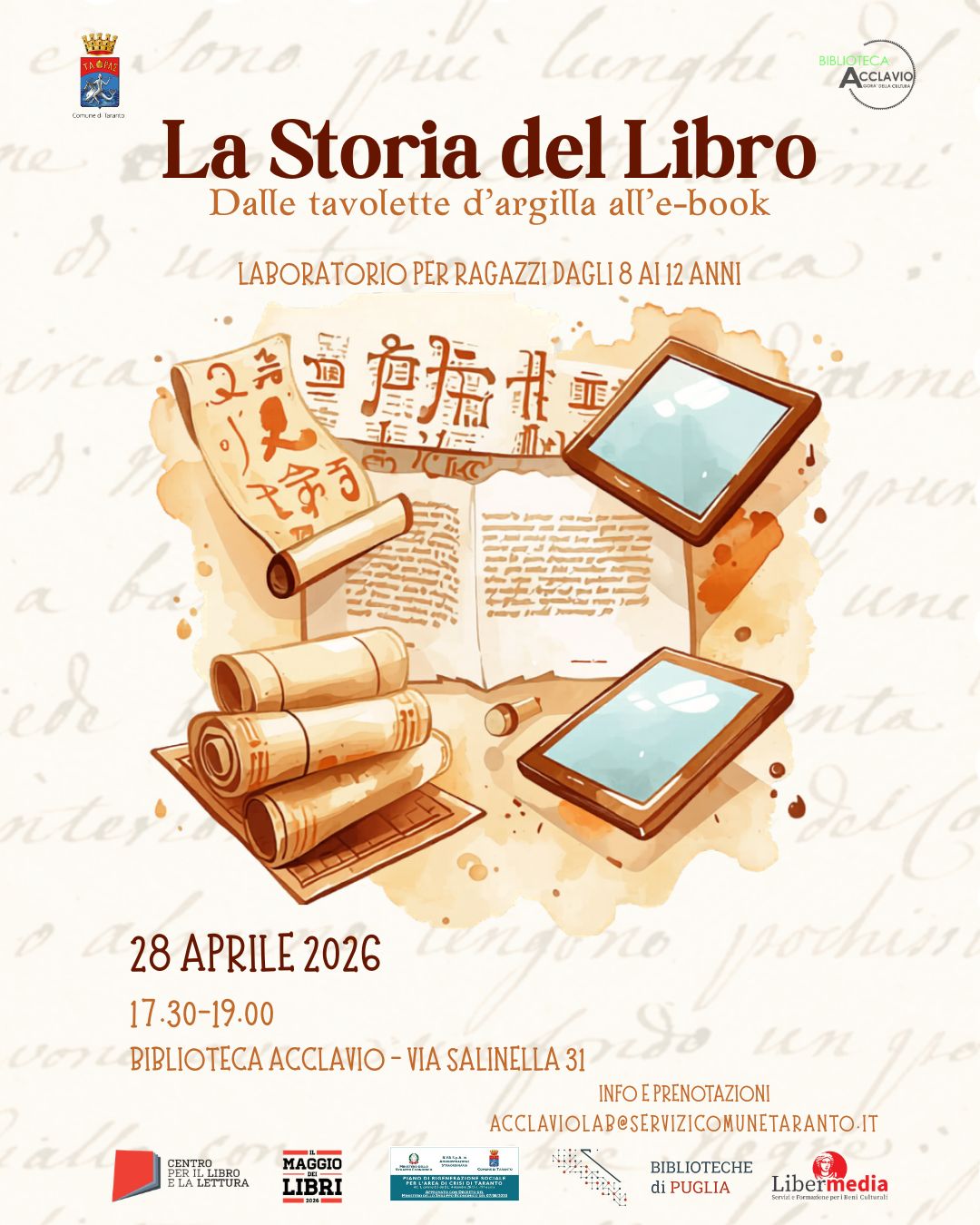 Dalle tavolette d&rsquo;argilla all'e-book: a un viaggio interattivo nella storia della scrittura