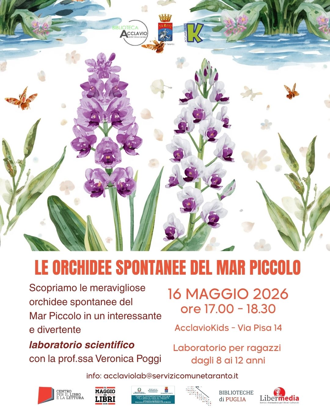 Alla scoperta dei tesori del Mar Piccolo: un laboratorio per ragazzi sulle orchidee spontanee