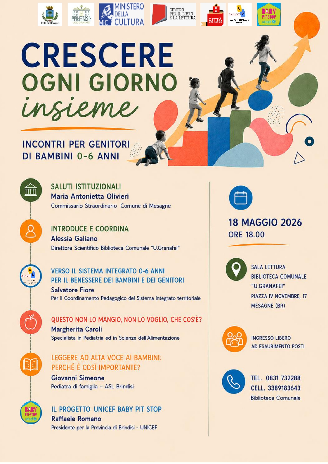 Crescere: ogni giorno, insieme
