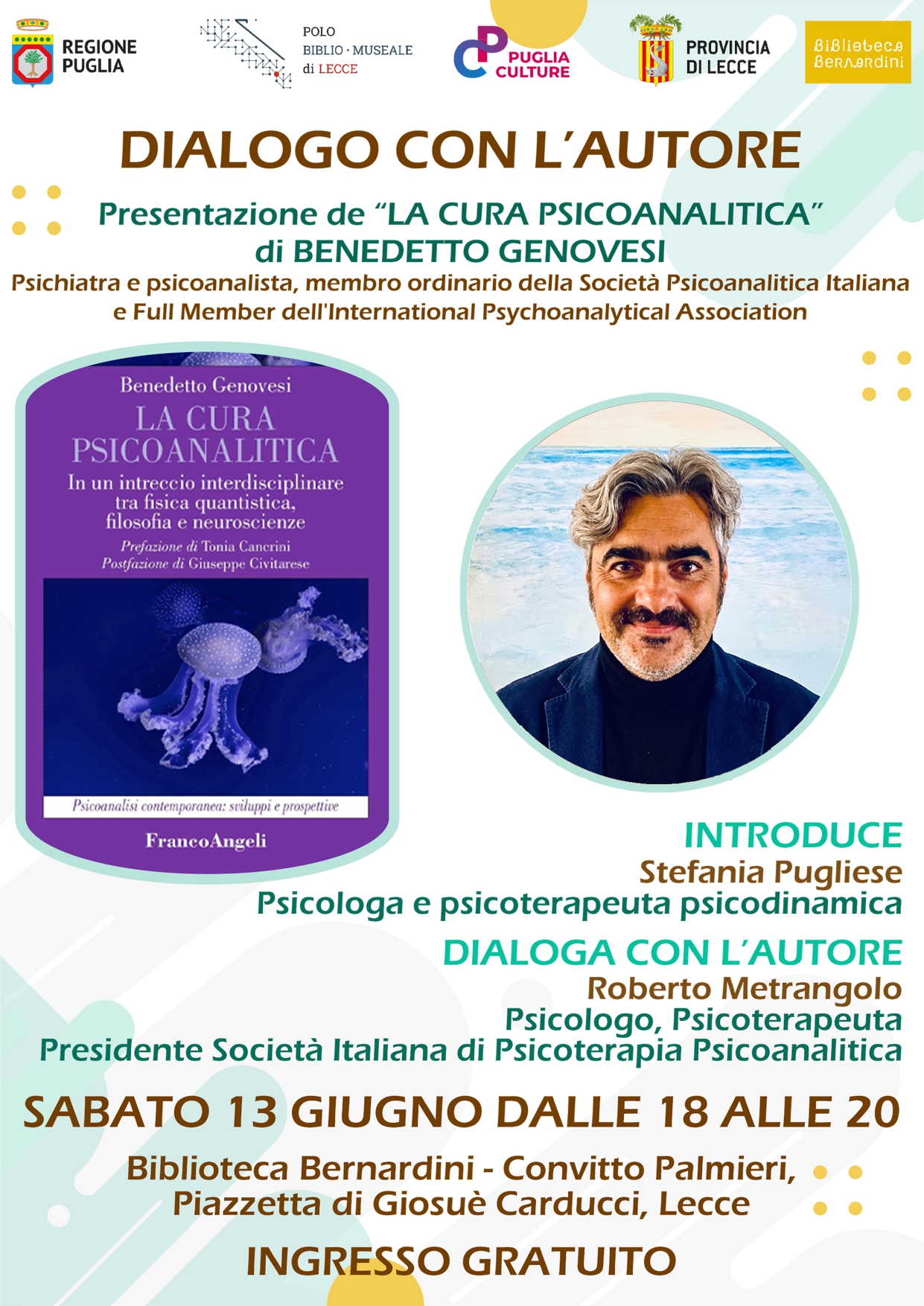 Benedetto Genovesi presenta "La cura psicoanalitica"
