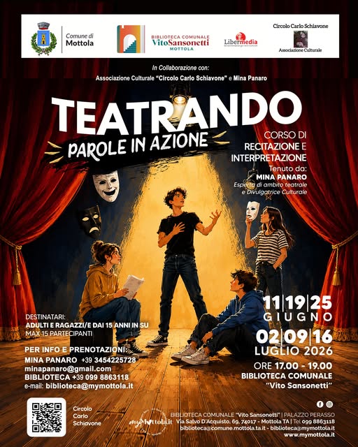 &ldquo;TEATRANDO&rdquo; - CORSO DI RECITAZIONE E INTERPRETAZIONE
