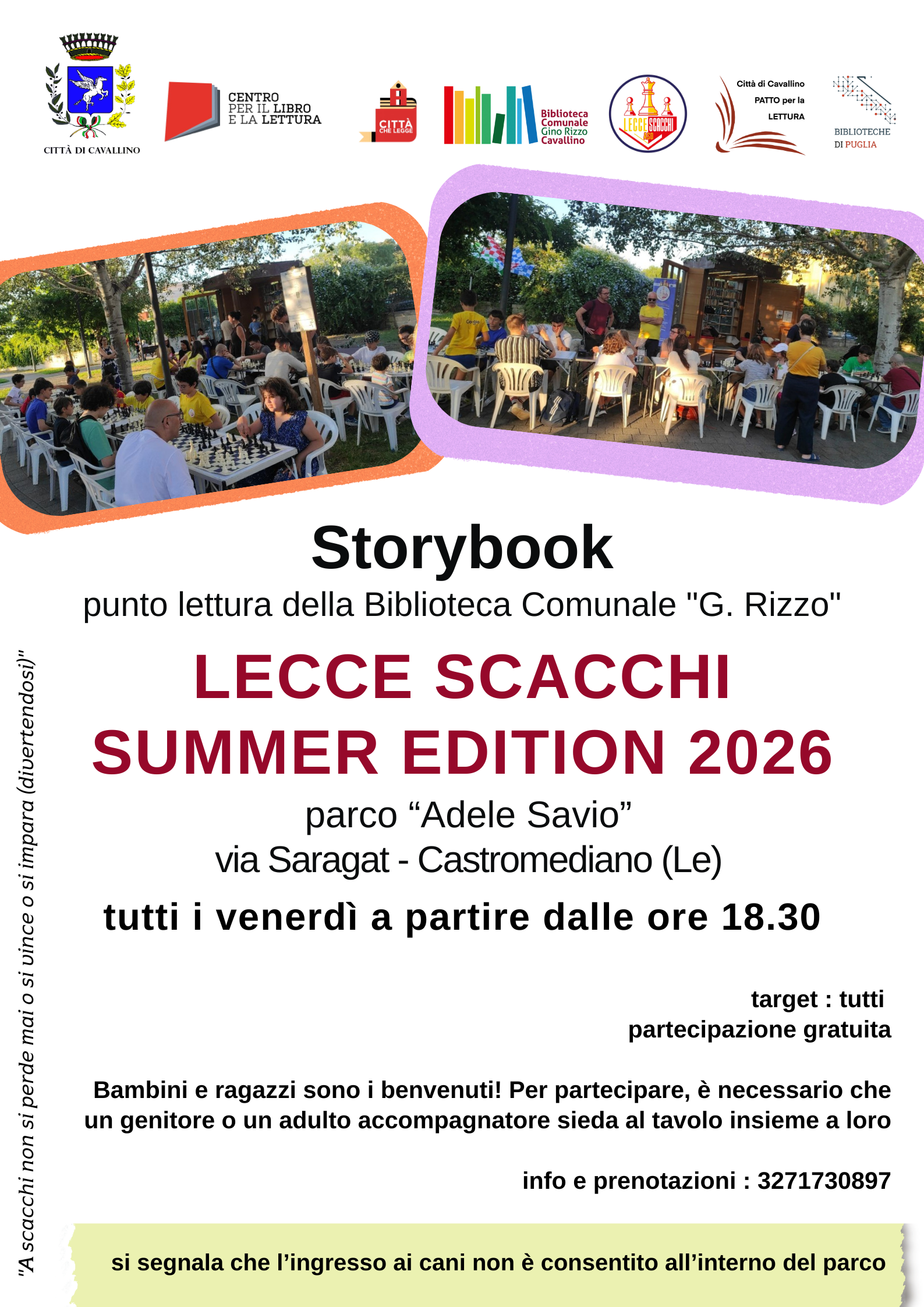 LECCE SCACCHI&nbsp;SUMMER EDITION&nbsp;2026