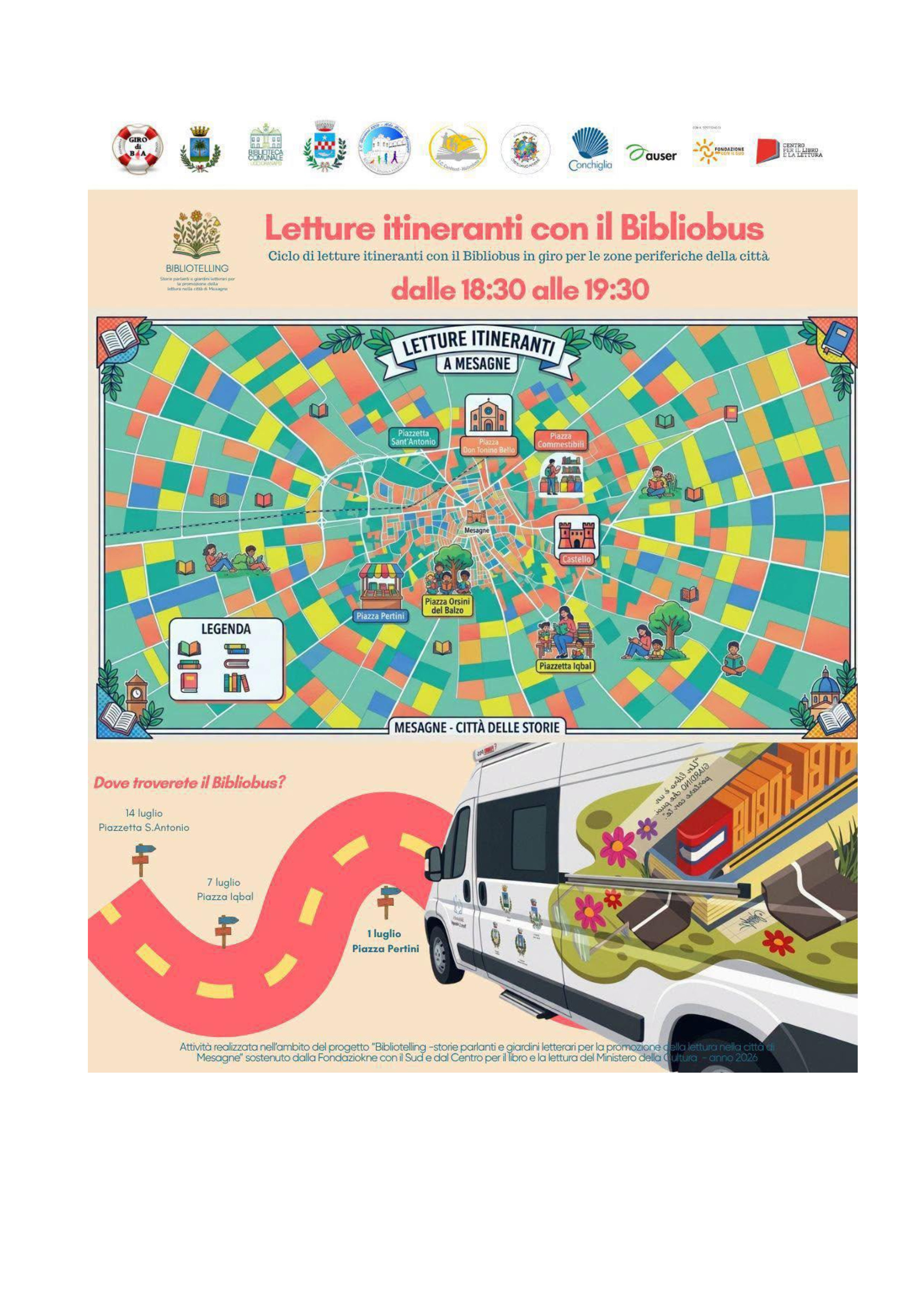 Letture itineranti con il Bibliobus