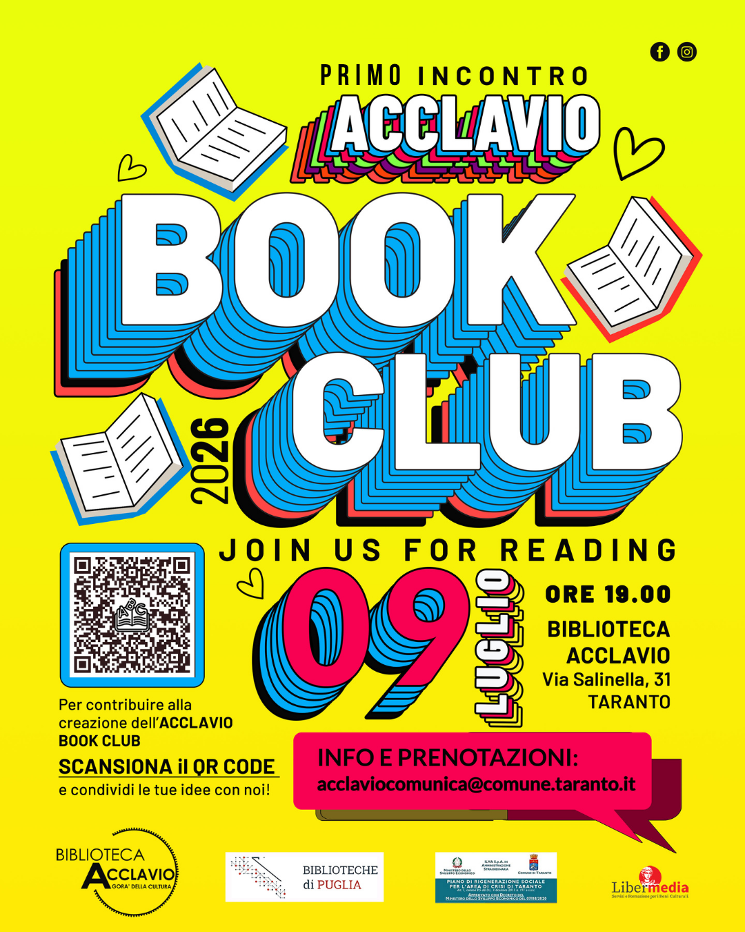 Comunit&agrave;, storie e partecipazione: al via l&rsquo;Acclavio Book Club