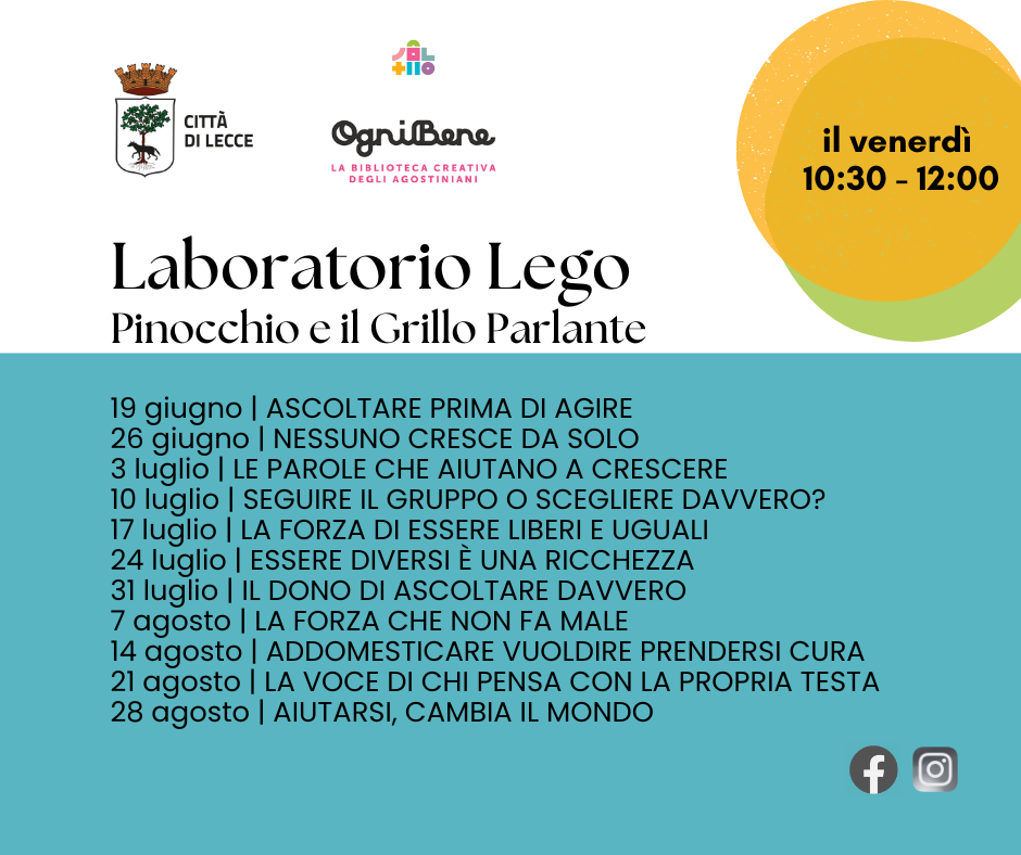 Laboratorio con i mattoncini &ldquo;Costruiamo la citt&agrave; della pace&rdquo;.